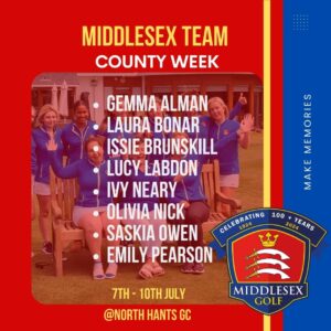 County week Middlesex team